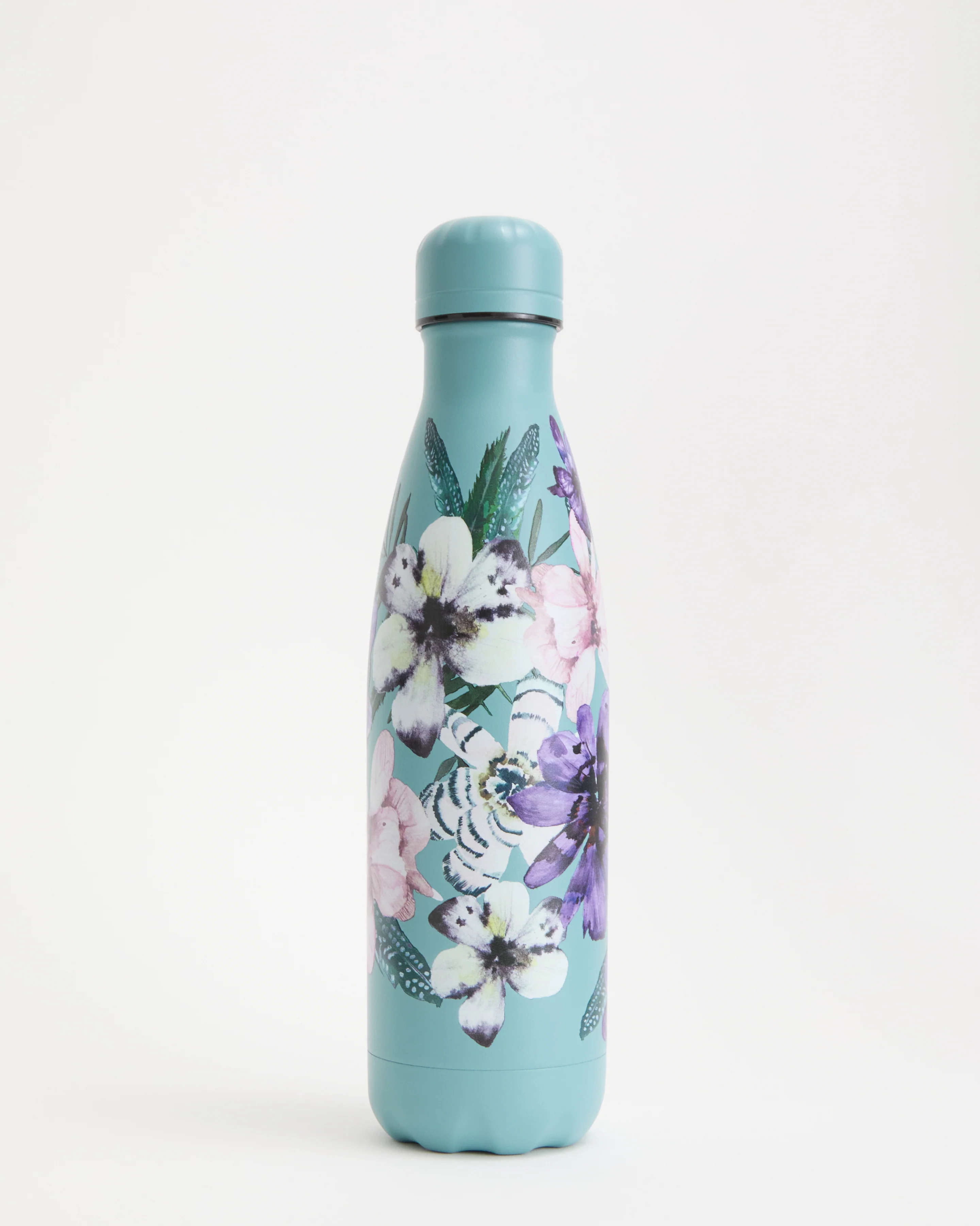 Feathered Florals Water Bottle - Image 3