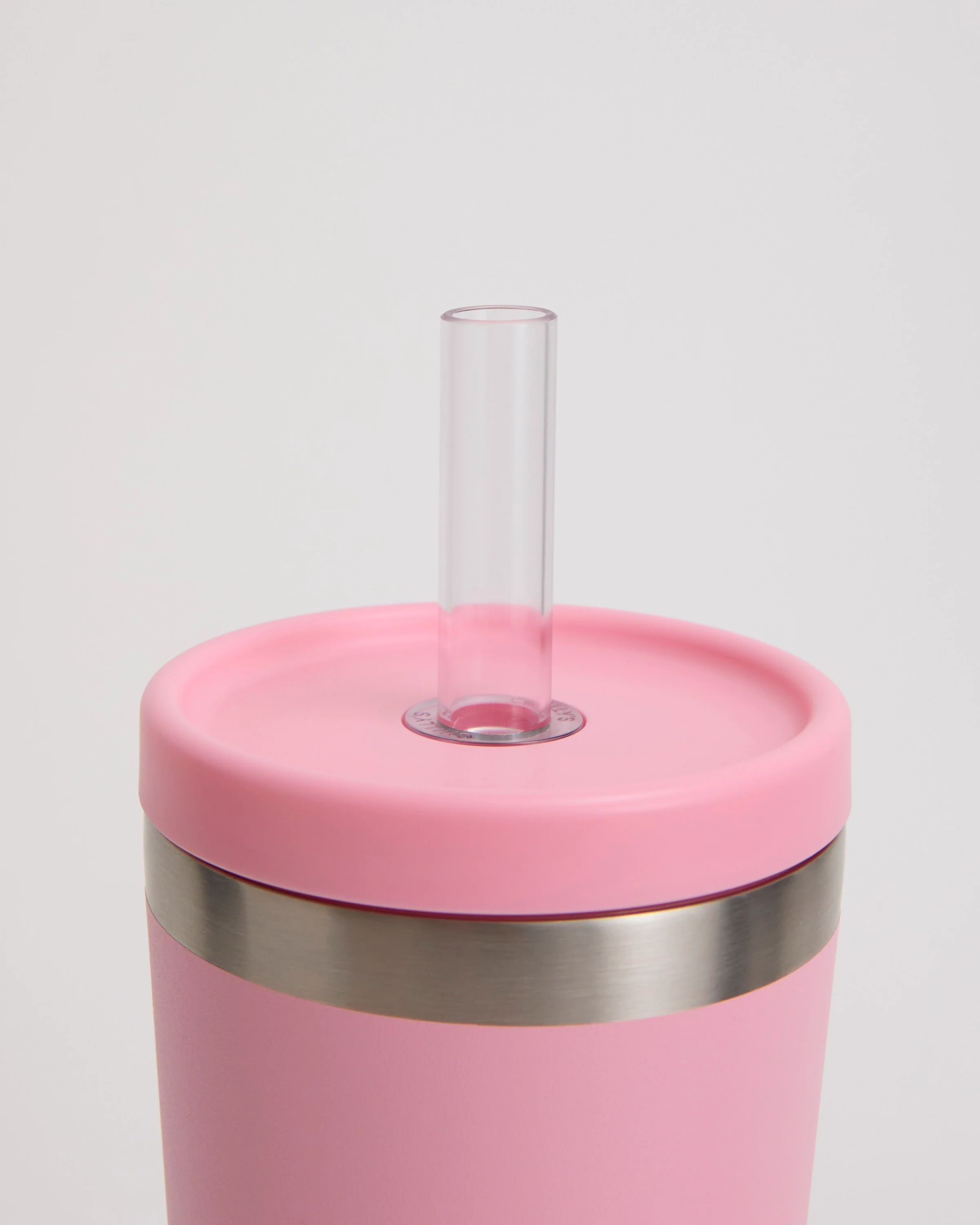Pink Straw Coffee Cup - Image 3